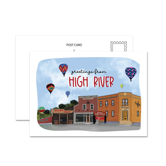 High River, Alberta Canada Postcard