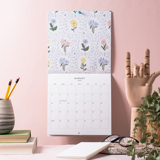 Pastel Patterns 2025 Wall Calendar