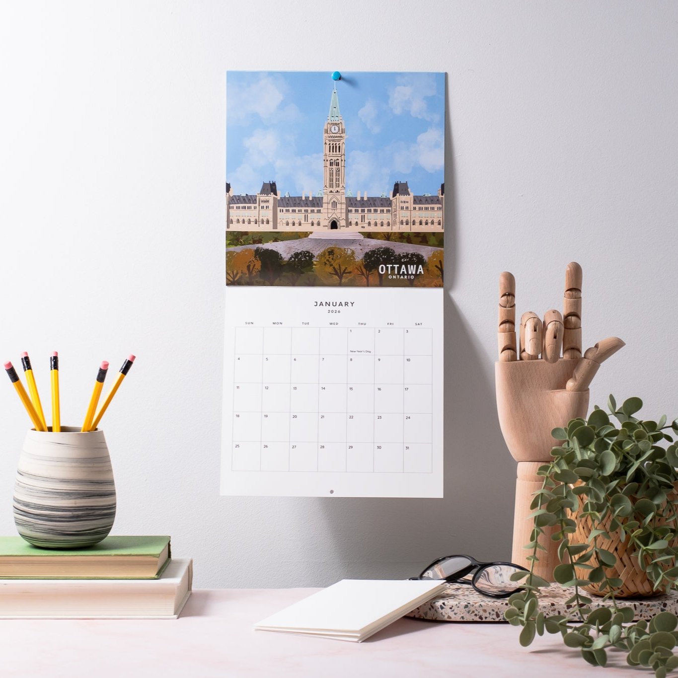 Places Of Canada 2025 Wall Calendar