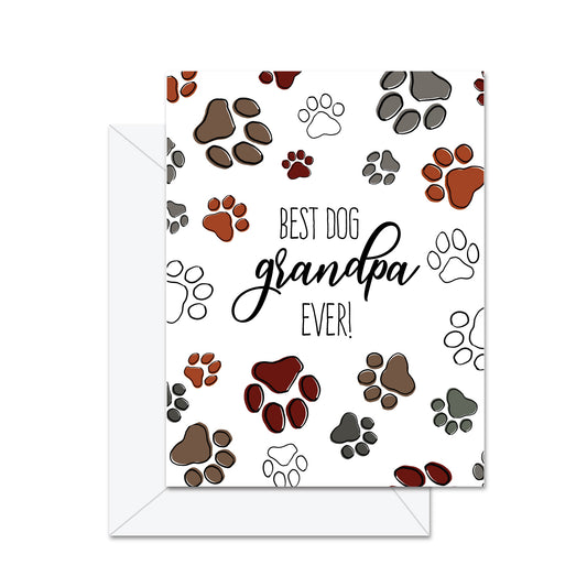 Best Dog Grandpa Ever - Greeting Card