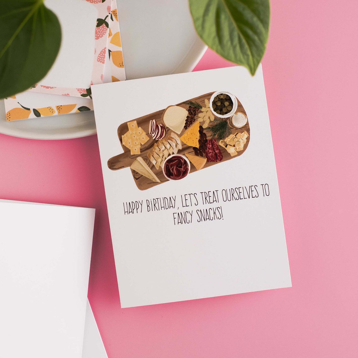 Happy Birthday! Let's Treat Ourselves To Fancy Snacks! - Greeting Card